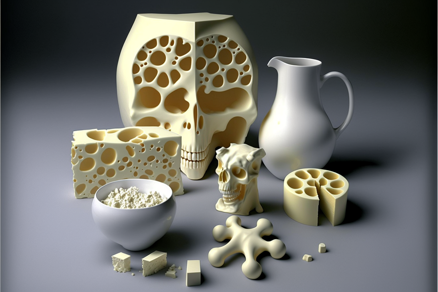 Calcium deficiency caused by cheese, dairy and milk